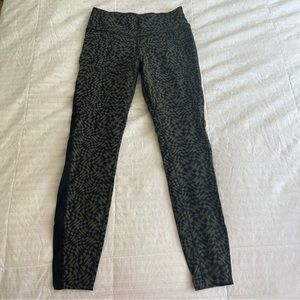 Dark Green and Black Nike Printed Leggings